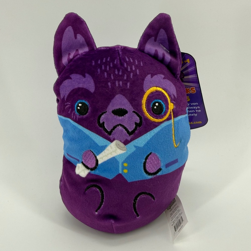 Dogs Vs Squirls Chonks Augustus 019 Purple Schnauzer Plush Toy Cepia V2003 6in